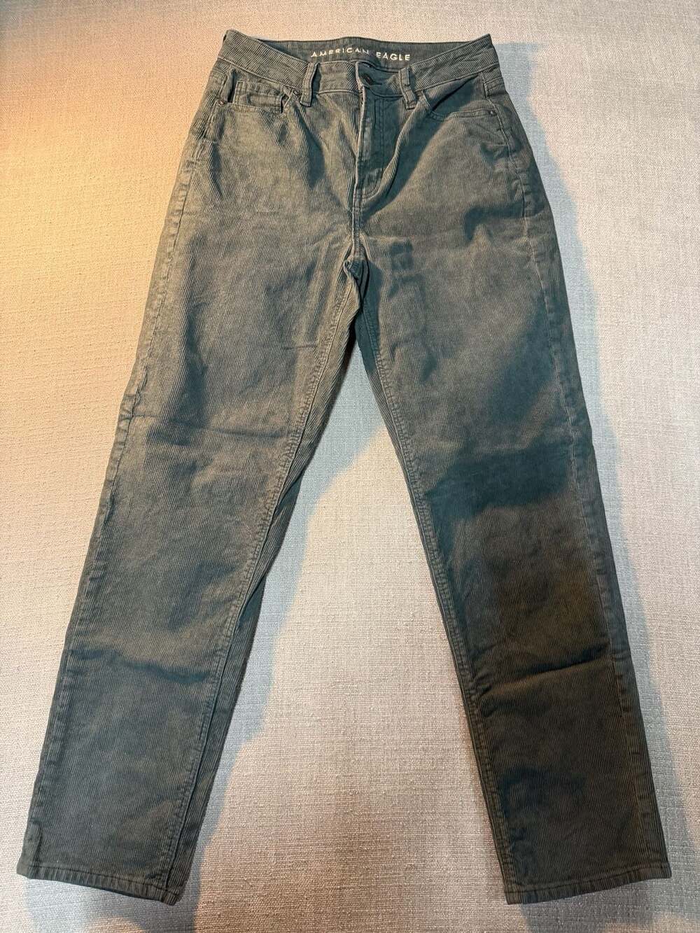 American Eagle Stretch Mom Straight Corduroy Jeans